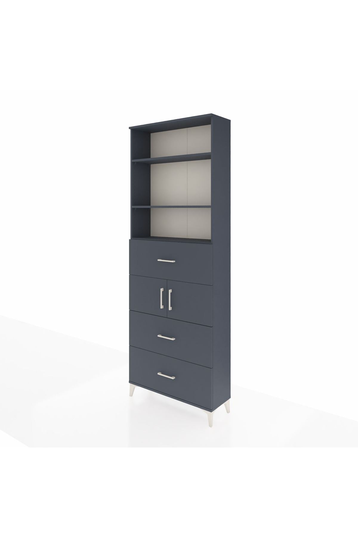 Arges Dolap 4 Raflı 3 Çekmeceli 2 Kapaklı 88x30x243 - S33M190V5A