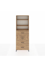 Arges Dolap 4 Raflı 3 Çekmeceli 2 Kapaklı 88x30x243 - S33M190V9A