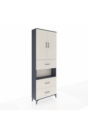 Arges Dolap 4 Raflı 3 Çekmeceli 2 Kapaklı 88x30x243 - S33M191V4A