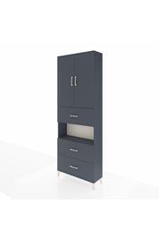 Arges Dolap 4 Raflı 3 Çekmeceli 2 Kapaklı 88x30x243 - S33M191V5A