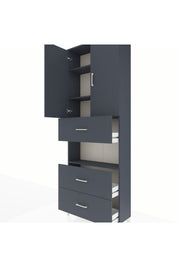 Arges Dolap 4 Raflı 3 Çekmeceli 2 Kapaklı 88x30x243 - S33M191V5A