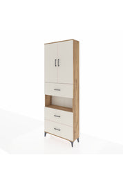 Arges Dolap 4 Raflı 3 Çekmeceli 2 Kapaklı 88x30x243 - S33M191V7A