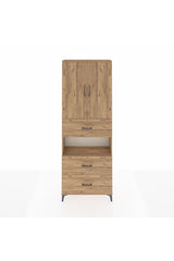Arges Dolap 4 Raflı 3 Çekmeceli 2 Kapaklı 88x30x243
