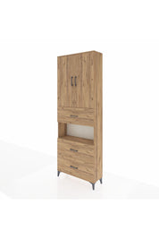 Arges Dolap 4 Raflı 3 Çekmeceli 2 Kapaklı 88x30x243 - S33M191V9A