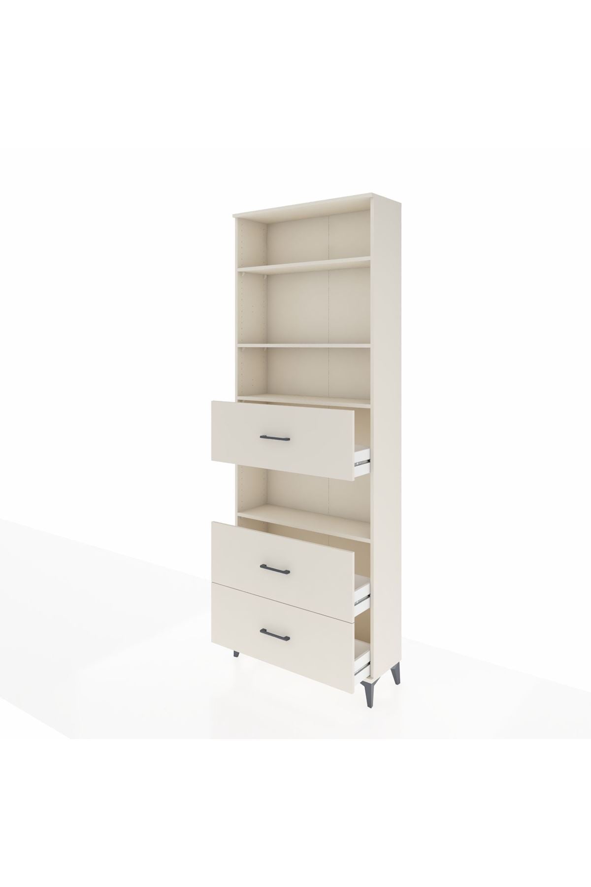 Arges Dolap 4 Raflı 3 Çekmeceli 88x30x243 - S33M192V1A