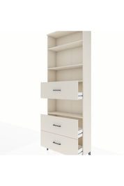 Arges Dolap 4 Raflı 3 Çekmeceli 88x30x243 - S33M192V1A
