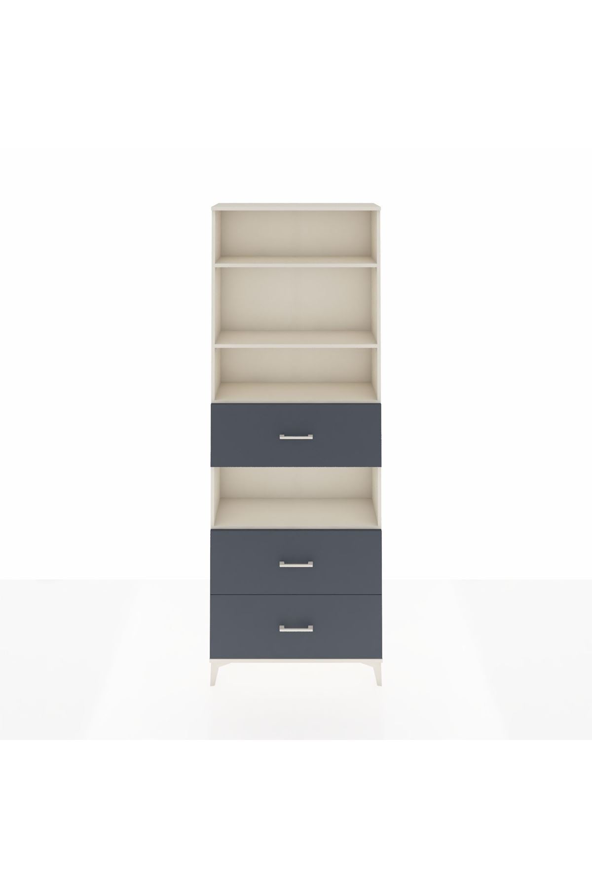 Arges Dolap 4 Raflı 3 Çekmeceli 88x30x243 - S33M192V2A