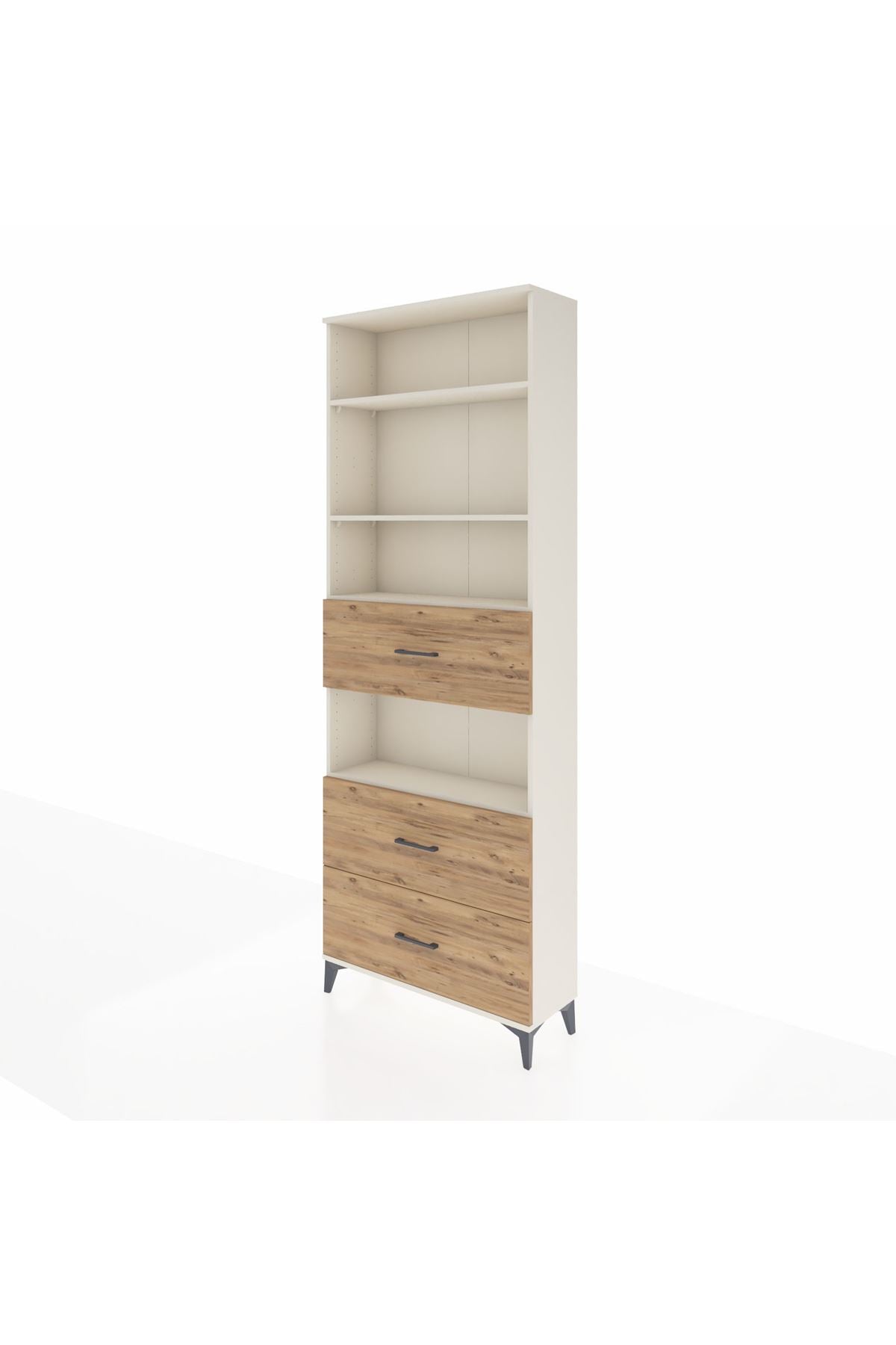 Arges Dolap 4 Raflı 3 Çekmeceli 88x30x243 - S33M192V3A