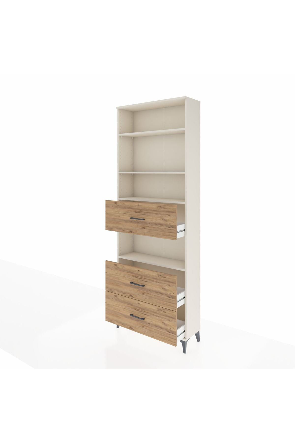 Arges Dolap 4 Raflı 3 Çekmeceli 88x30x243 - S33M192V3A