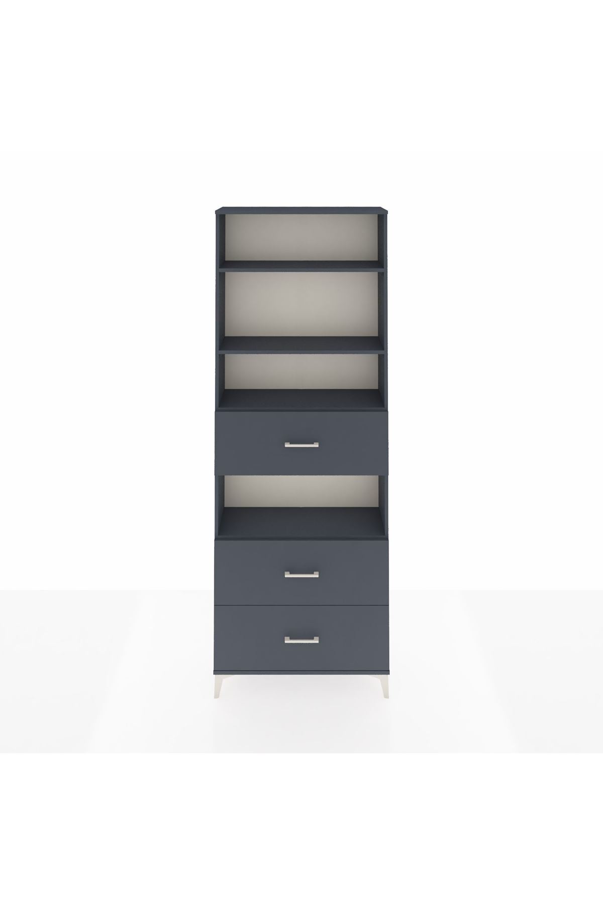Arges Dolap 4 Raflı 3 Çekmeceli 88x30x243 - S33M192V5A