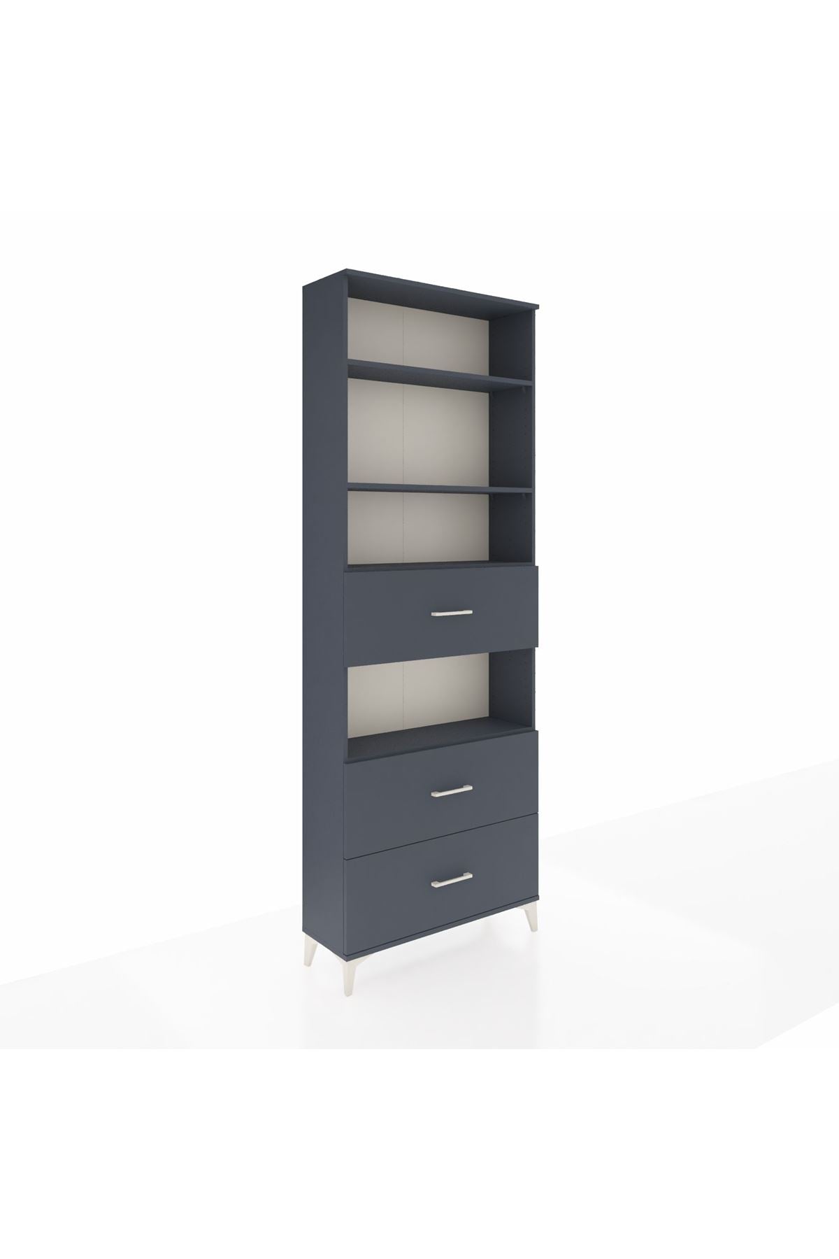 Arges Dolap 4 Raflı 3 Çekmeceli 88x30x243 - S33M192V5A