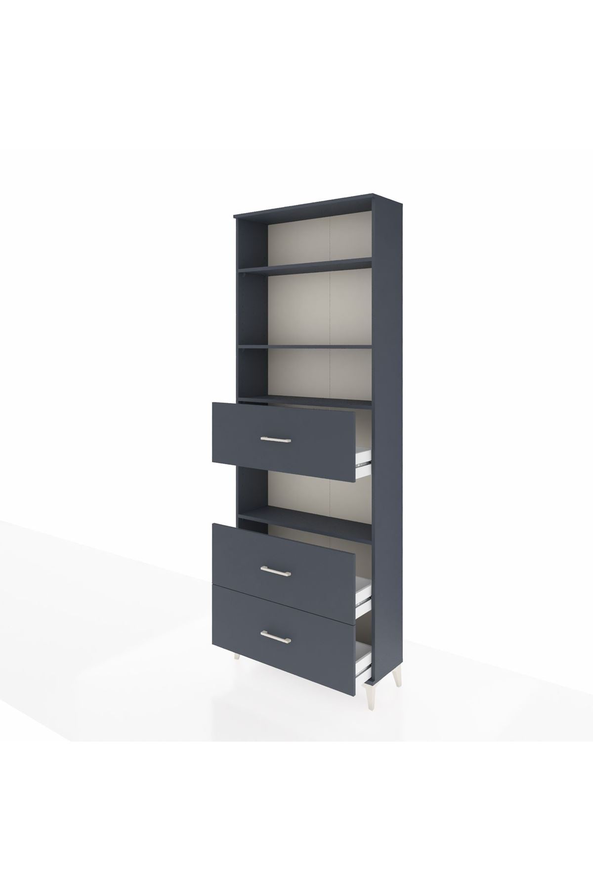 Arges Dolap 4 Raflı 3 Çekmeceli 88x30x243 - S33M192V5A