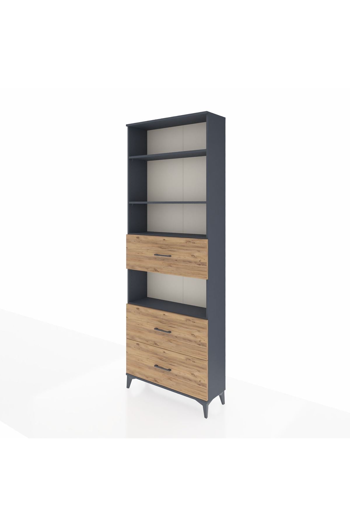 Arges Dolap 4 Raflı 3 Çekmeceli 88x30x243 - S33M192V6A