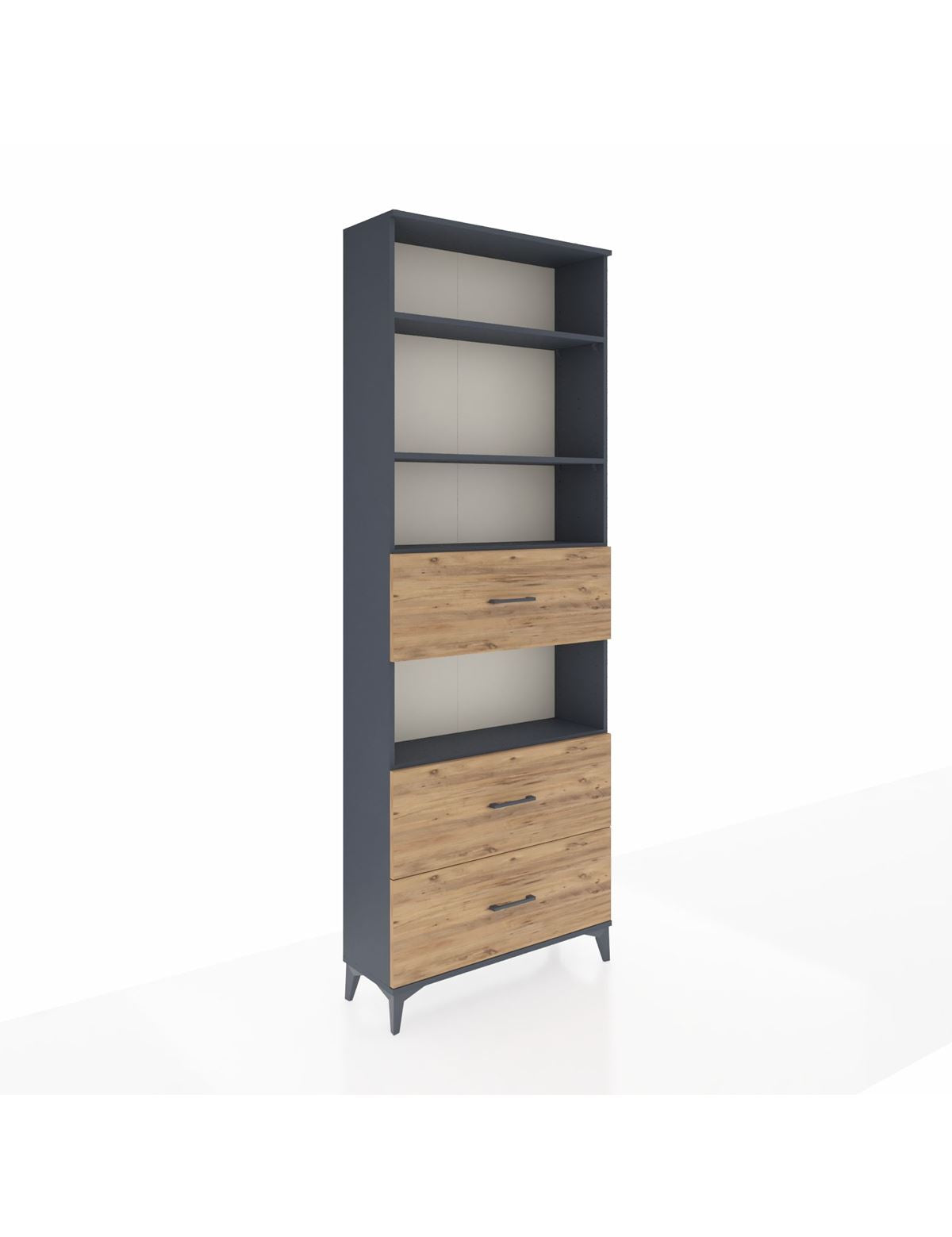 Arges Dolap 4 Raflı 3 Çekmeceli 88x30x243 - S33M192V6A