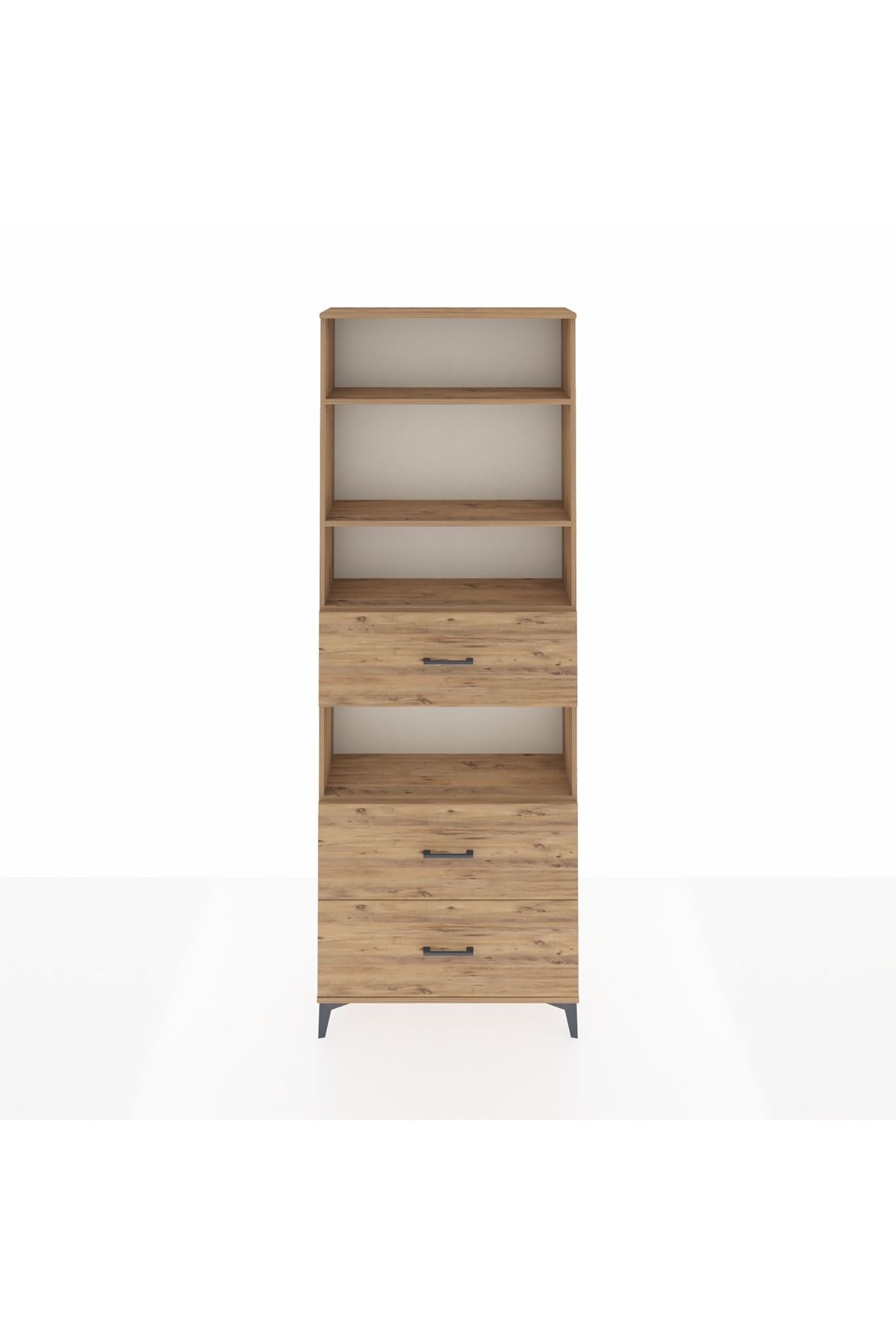 Arges Dolap 4 Raflı 3 Çekmeceli 88x30x243 - S33M192V9A