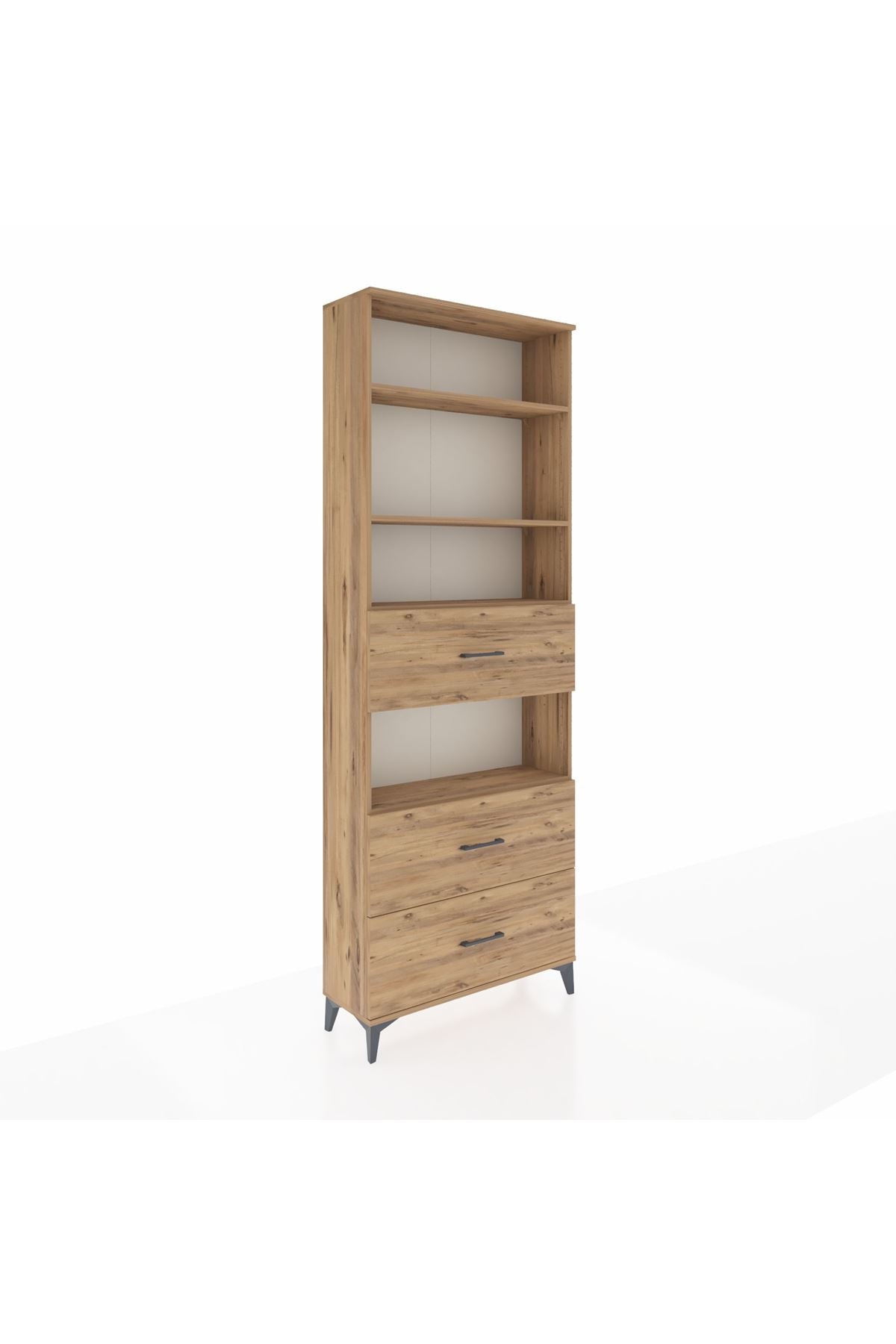 Arges Dolap 4 Raflı 3 Çekmeceli 88x30x243 - S33M192V9A