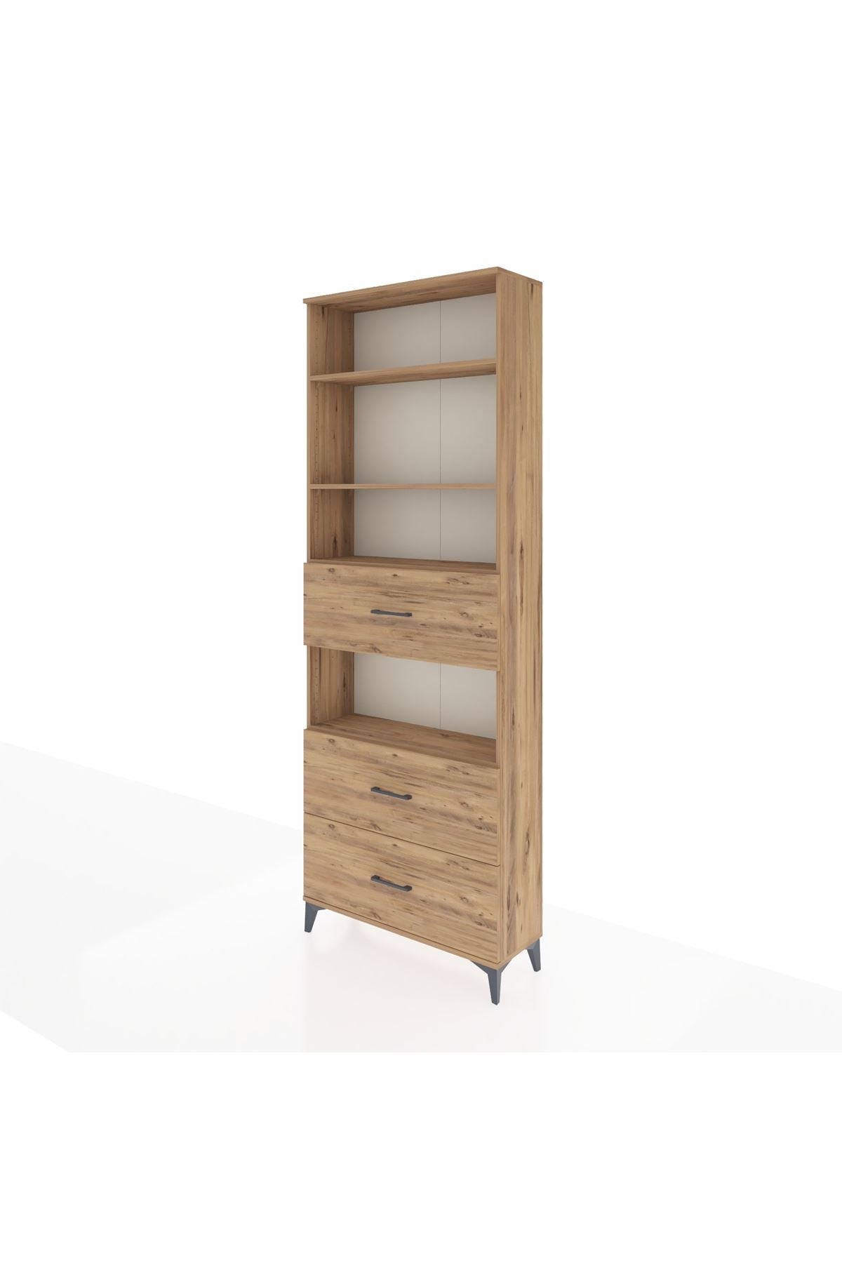 Arges Dolap 4 Raflı 3 Çekmeceli 88x30x243 - S33M192V9A