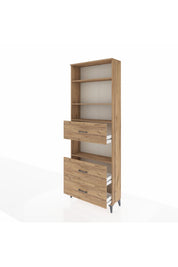 Arges Dolap 4 Raflı 3 Çekmeceli 88x30x243 - S33M192V9A