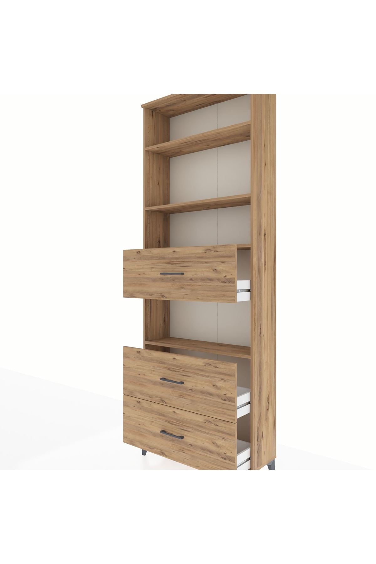 Arges Dolap 4 Raflı 3 Çekmeceli 88x30x243 - S33M192V9A