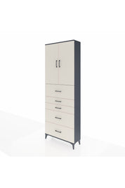 Arges Dolap 3 Raflı 5 Çekmeceli 2 Kapaklı 88x30x243 - S33M193V4A