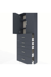 Arges Dolap 3 Raflı 5 Çekmeceli 2 Kapaklı 88x30x243 - S33M193V5A