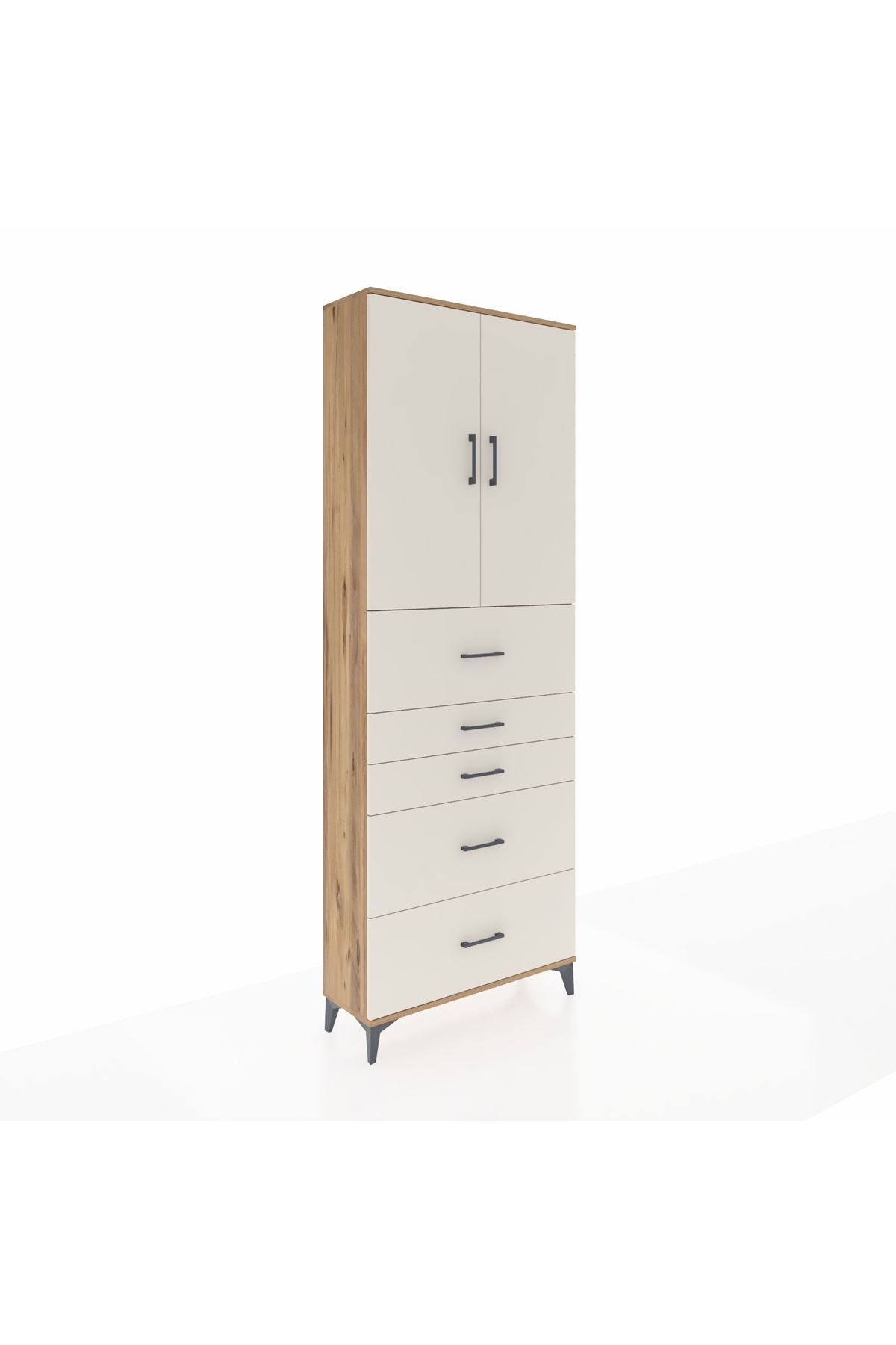 Arges Dolap 3 Raflı 5 Çekmeceli 2 Kapaklı 88x30x243 - S33M193V7A