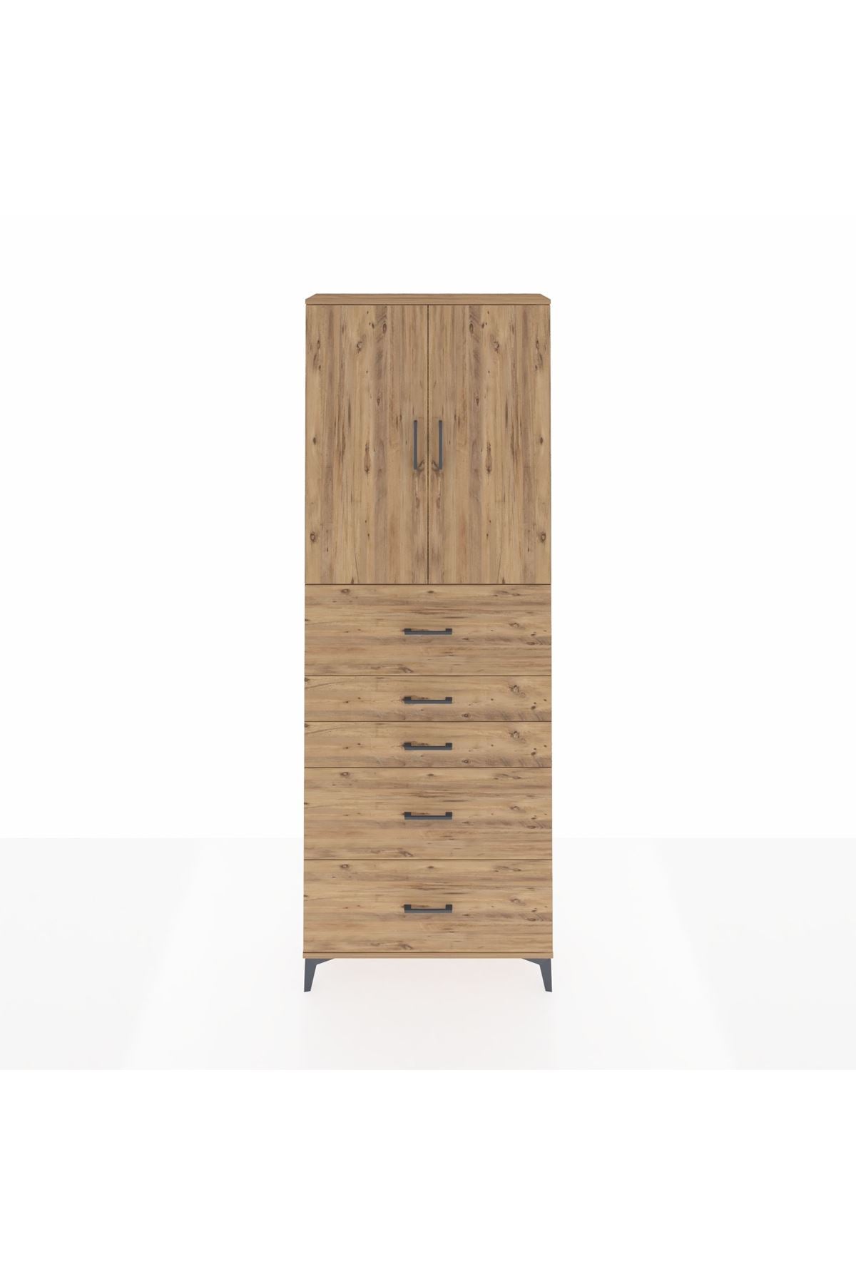 Arges Dolap 3 Raflı 5 Çekmeceli 2 Kapaklı 88x30x243 - S33M193V9A