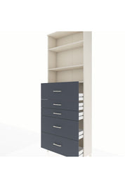Arges Dolap 3 Raflı 5 Çekmeceli 88x30x243 - S33M194V2A