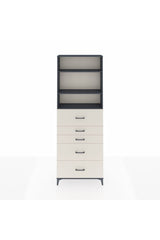 Arges Dolap 3 Raflı 5 Çekmeceli 88x30x243