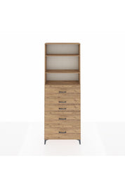 Arges Dolap 3 Raflı 5 Çekmeceli 88x30x243 - S33M194V9A