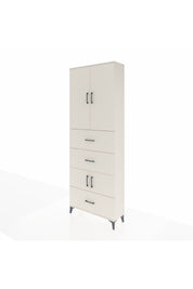 Arges Dolap 4 Raflı 3 Çekmeceli 4 Kapaklı 88x30x243 - S33M195V1A