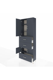 Arges Dolap 4 Raflı 3 Çekmeceli 4 Kapaklı 88x30x243 - S33M195V5A