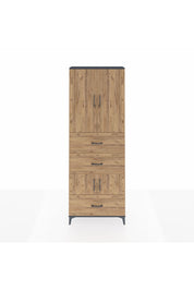 Arges Dolap 4 Raflı 3 Çekmeceli 4 Kapaklı 88x30x243 - S33M195V6A
