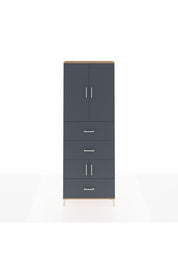 Arges Dolap 4 Raflı 3 Çekmeceli 4 Kapaklı 88x30x243 - S33M195V8A