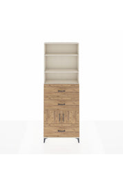 Arges Dolap 4 Raflı 3 Çekmeceli 2 Kapaklı 88x30x243 - S33M196V3A