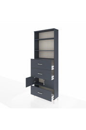Arges Dolap 4 Raflı 3 Çekmeceli 2 Kapaklı 88x30x243 - S33M196V5A