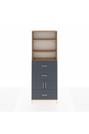 Arges Dolap 4 Raflı 3 Çekmeceli 2 Kapaklı 88x30x243 - S33M196V8A