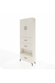 Arges Dolap 4 Raflı 3 Çekmeceli 2 Kapaklı 88x30x243 - S33M197V1A