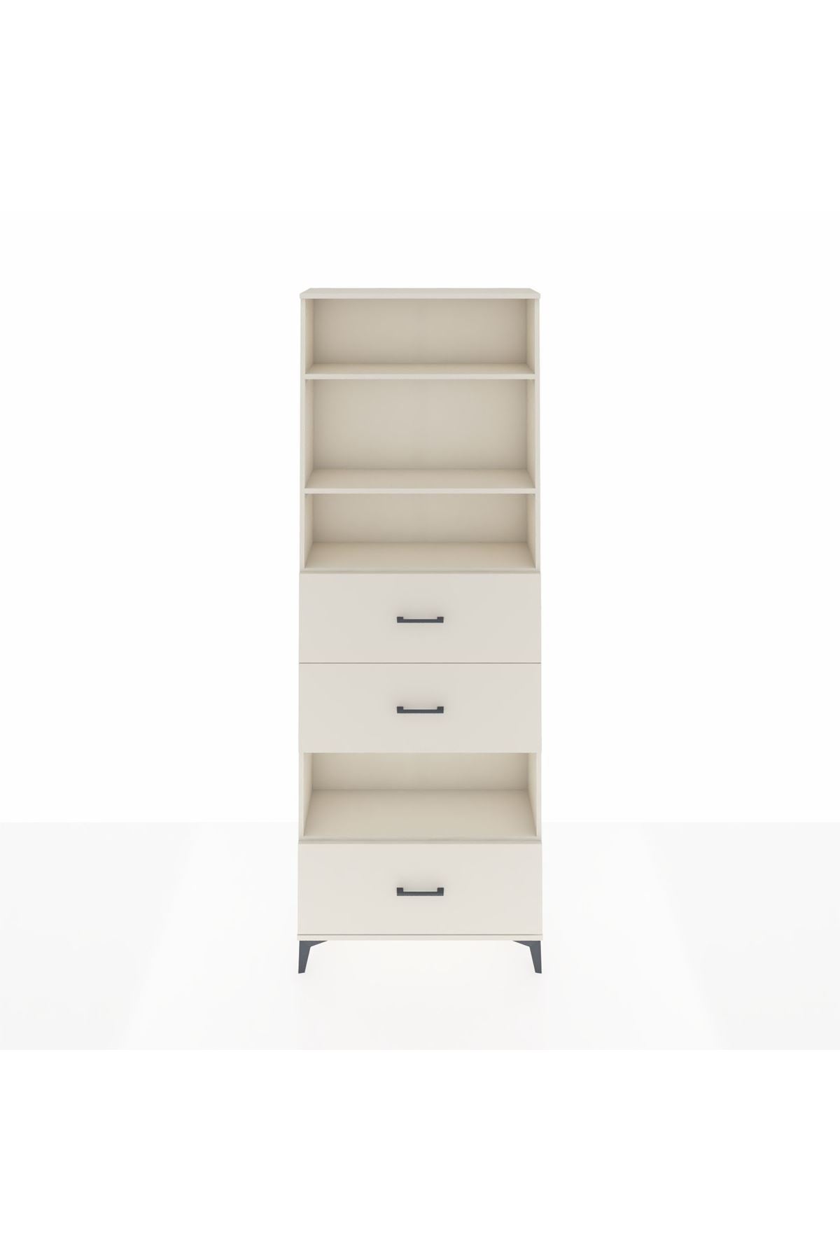 Arges Dolap 4 Raflı 3 Çekmeceli 88x30x243 - S33M198V1A