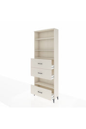 Arges Dolap 4 Raflı 3 Çekmeceli 88x30x243 - S33M198V1A