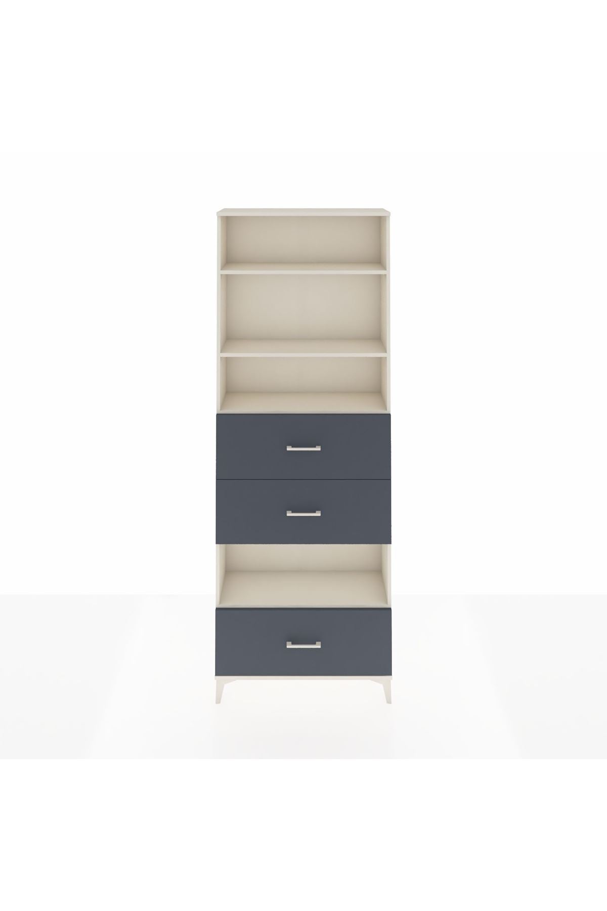 Arges Dolap 4 Raflı 3 Çekmeceli 88x30x243 - S33M198V2A