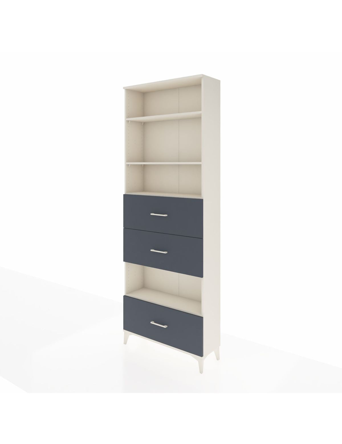 Arges Dolap 4 Raflı 3 Çekmeceli 88x30x243 - S33M198V2A
