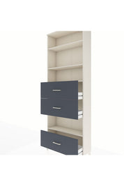 Arges Dolap 4 Raflı 3 Çekmeceli 88x30x243 - S33M198V2A