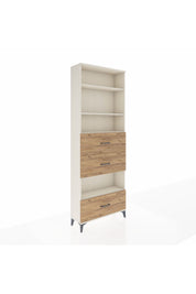 Arges Dolap 4 Raflı 3 Çekmeceli 88x30x243 - S33M198V3A