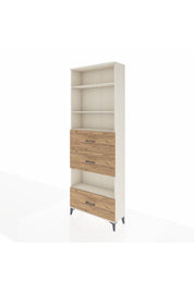 Arges Dolap 4 Raflı 3 Çekmeceli 88x30x243 - S33M198V3A