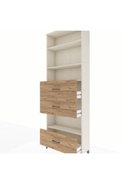 Arges Dolap 4 Raflı 3 Çekmeceli 88x30x243 - S33M198V3A