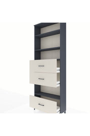 Arges Dolap 4 Raflı 3 Çekmeceli 88x30x243 - S33M198V4A