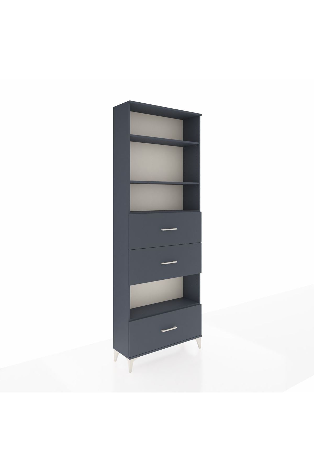 Arges Dolap 4 Raflı 3 Çekmeceli 88x30x243 - S33M198V5A