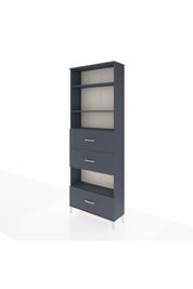 Arges Dolap 4 Raflı 3 Çekmeceli 88x30x243 - S33M198V5A