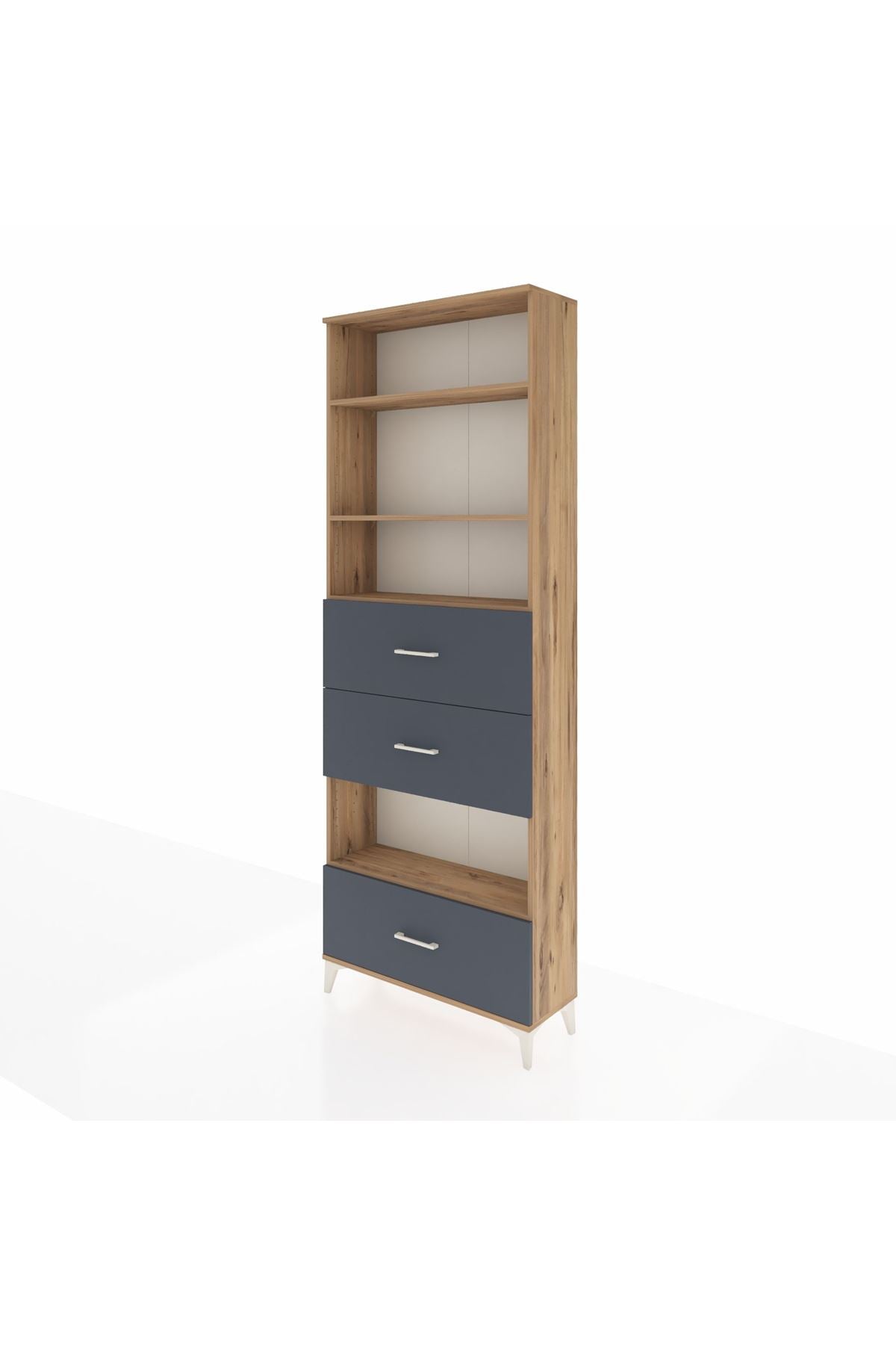 Arges Dolap 4 Raflı 3 Çekmeceli 88x30x243 - S33M198V8A